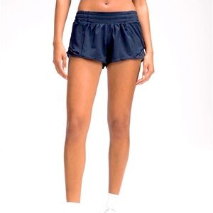 NAVY BLUE-BRAND SPANKIN NEW Women’s Lululemon SZ.10 Hotty Hot LR Shorts NWT